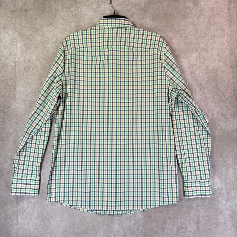 Southern Tide Button Down Shirt Mens Medium Green Plaid Performance 11436 - Picture 2 of 10
